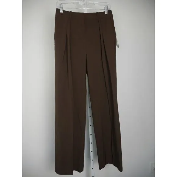 Calvin Klein Women's High-Rise Wide-Leg Pants 8 - Picture 2 of 12